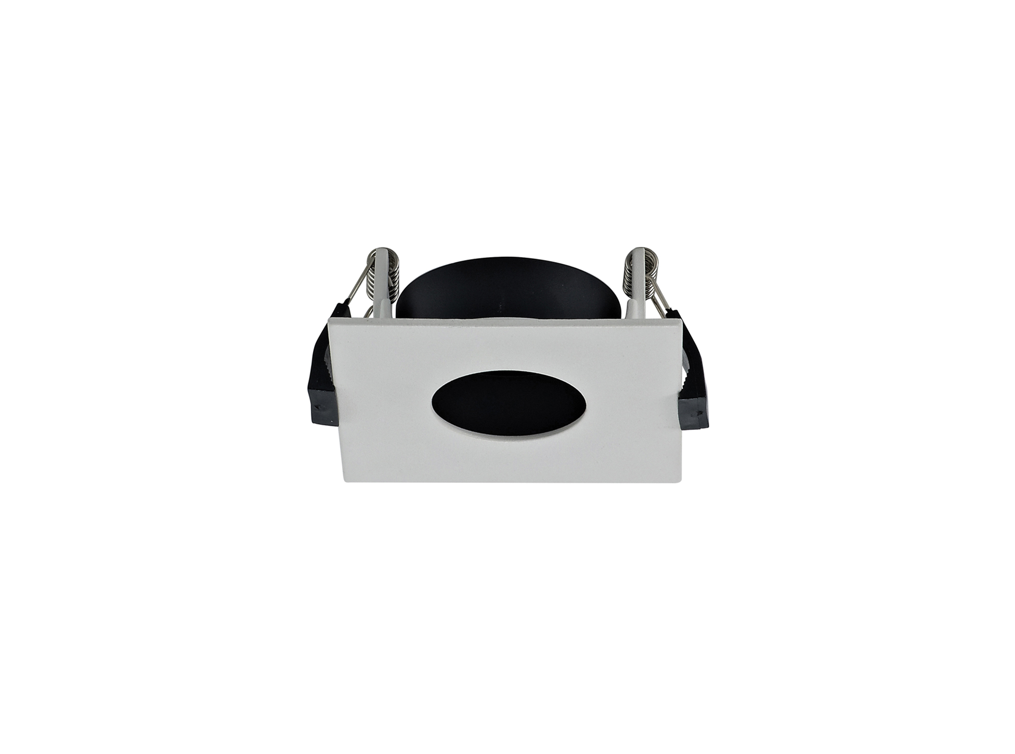 DX200366  Blate, White Recessed Square Plate with Round Pinhole Spotlight - LED ENGINE REQUIRED, 83x83mm, Cut Out: 76mm, 3yrs Warranty